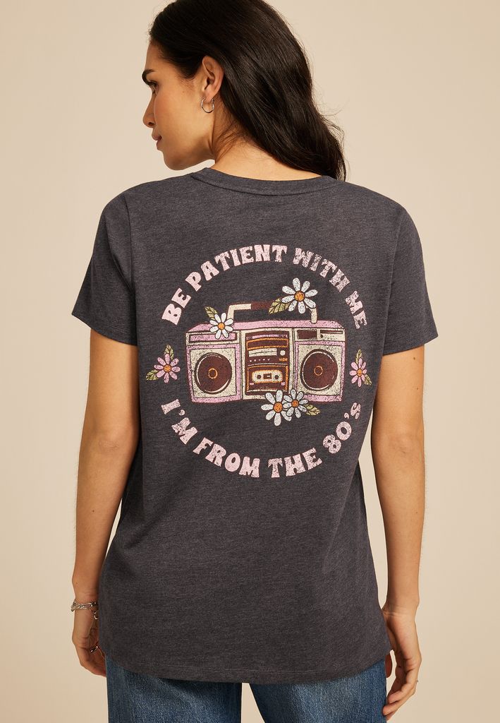 Be Patient Im From the 80s Classic Fit Graphic Tee - Image 2