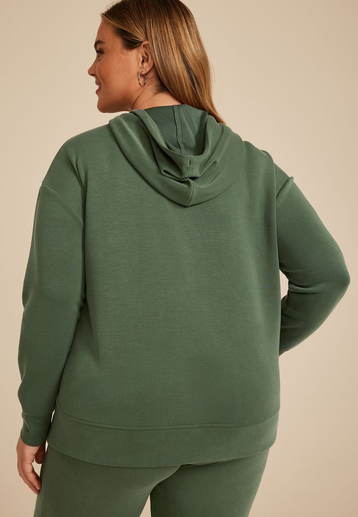 Plus Size Cloud Scuba Knit Hoodie - Image 2