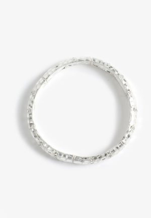 Silver Rhinestone Stretch Bracelet