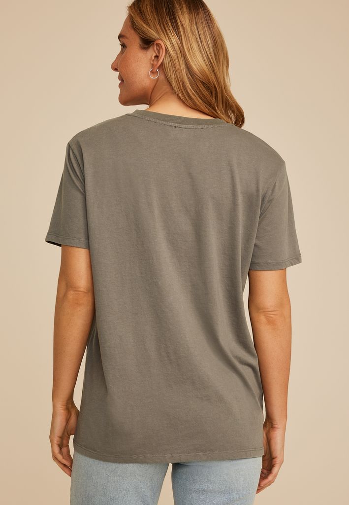 Faith Can Move Mountains Oversized Fit Graphic Tee - Image 2