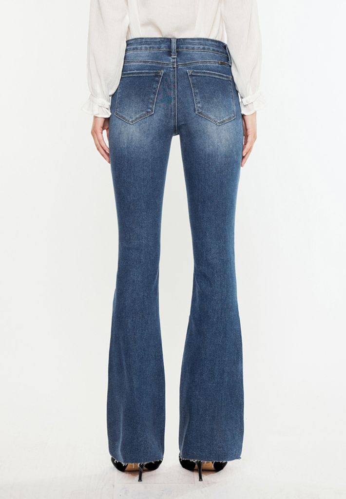 KanCan™ High Rise Frayed Hem Bootcut Jeans - Image 2